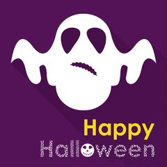 Halloween ghost pattern background
