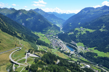 Fototapeta na wymiar Gotthard pass, Switzerland