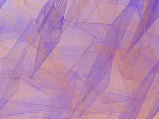 Papier Peint photo Vague abstraite Purple abstract fractal with beautiful waves