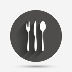 Fork, knife, tablespoon. Cutlery set.