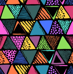 cute triangle print - seamless background