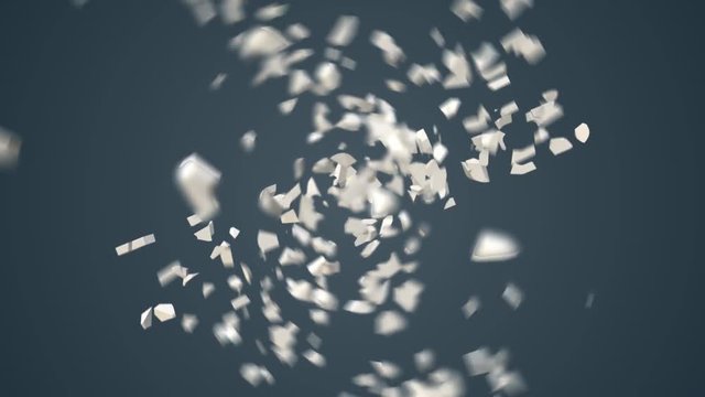2016 transform into 2017 - Happy new year 2017. Exploding text into particles futuristic intro with depth of field and motion blur.