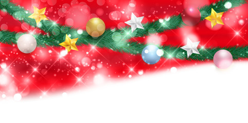 クリスマス　雪　モミの木　背景