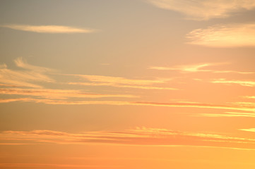 Cloud sky at sunset.