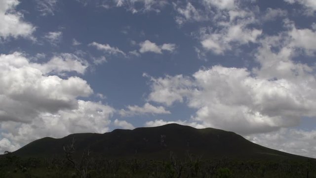 Clouds shadow on the mountains time lapse at the Stirling Ranges