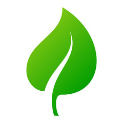 Fototapeta premium Leaf icon vector illustration.
