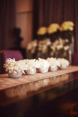 wedding decoration with flowers