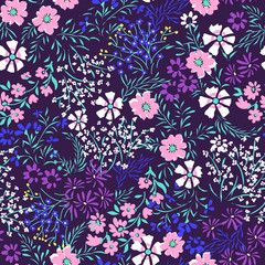 tiny ditsy floral print - seamless background - 120735146