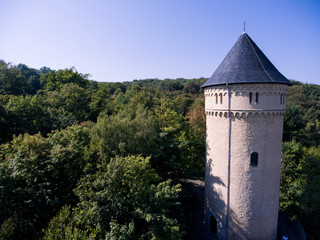 Gera castle osterstein aerial view thuringia medieval