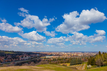 Fototapeta na wymiar View from the hills of Bologna