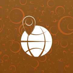 pin on globe icon