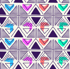 Triangle geo pattern design - seamless background