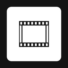 Film strip icon in simple style on a white background vector illustration