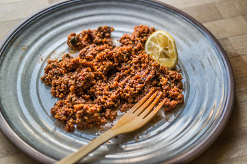 Kisir / Turkish Bulgur Wheat Salad.