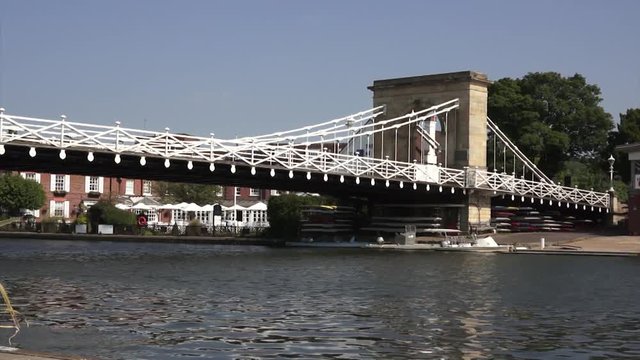 Marlow Bridge over river Thames in England
