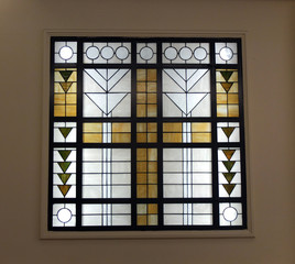Art-Deco-Buntglasfenster.