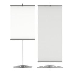 Blank Roll Up Banner Stands.