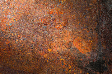Rusty metal texture or rusty metal background. Grunge retro vintage of rusty metal plate for design with copy space for text or image.