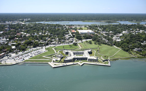 St Augustine Aerial View Fort