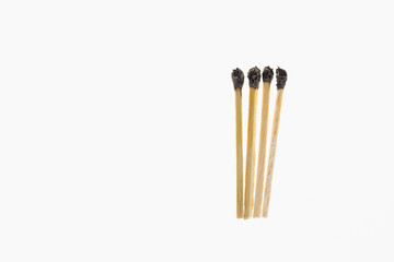 Burnt match
