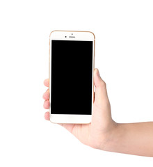 smartphone in hand