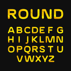 Round ABC. Band Letters. Concept For Your Logo. Vector Illustration