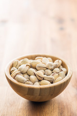 The pistachio nuts.