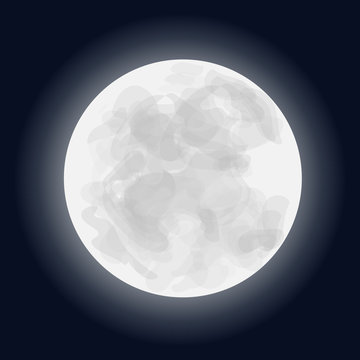 full moon vector