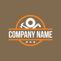 Modern Carpentry Logo Image Vector Icon