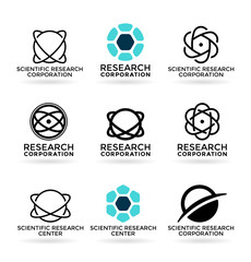 Set of various science symbols and logo design elements (6)
