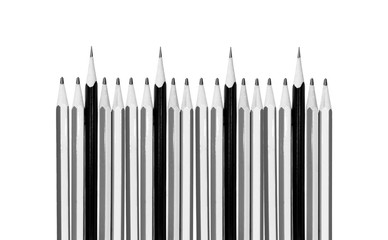 Concept be different Pencil isolated