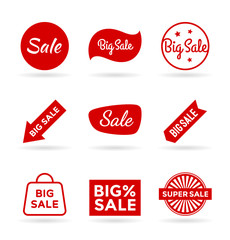 Collection of sale stickers and tags (1)