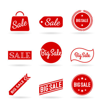 Collection of sale stickers and tags (2)