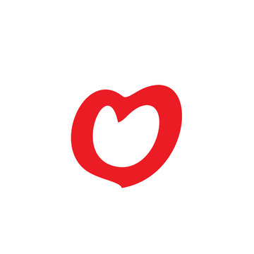 O Abstract Love Logo Image Vector Icon