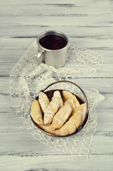 Homemade cookies twisted