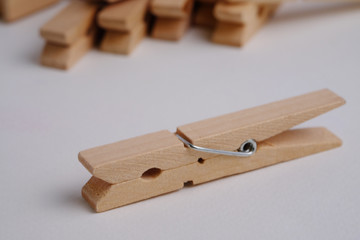 Wooden cloth.