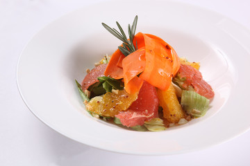 Salad with orange and grapefruit