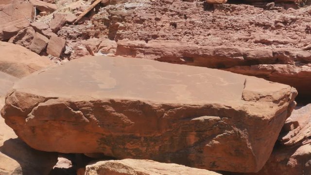 one of the largest concentrations of rock petroglyphs in Africa, ancient rock engravings in  Namibia world heritage uhd 4k