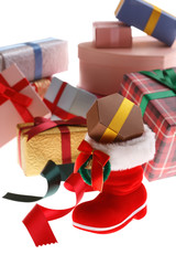 沢山のプレゼントの箱 