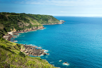 Obraz premium Cliffs on the island of Jersey in England