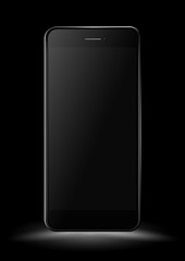 Black Smartphone mockup. Vector illustration.