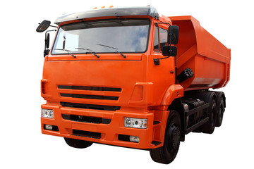 Modern dump truck.