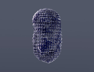 3D Illustration of neuronal cells.