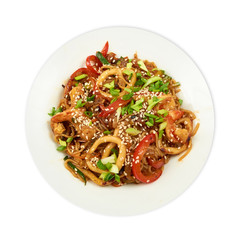 Noodles with meat