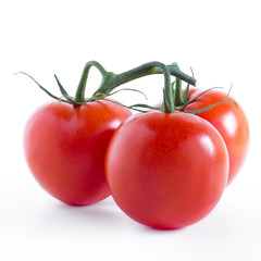 Three ripe tomatoes