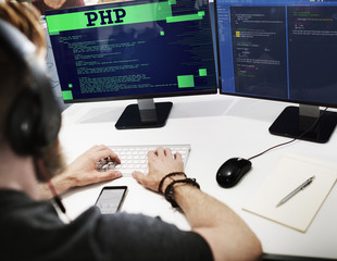 PHP Coding Computer CSS Data Digital Function Concept