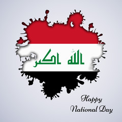 Illustration of Iraq's Flag for National day or Independence Day