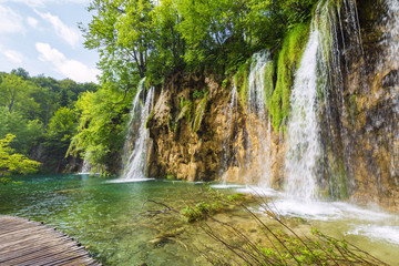 Obraz premium Plitvice lakes park in Croatia.