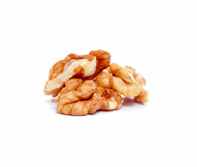 walnuts isolated on a white background