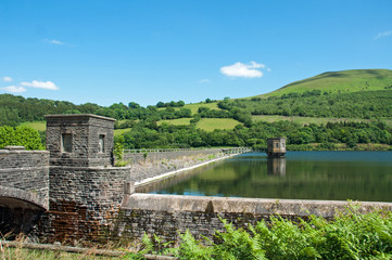 Fototapeta premium Talybont reservoir scenery.A view of the scenery around Talybont reservoir in Wales, UK.
